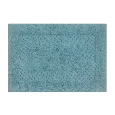 Home Weavers Inc Classy Quick Dry 17x24 Inch Bath Rug In Blue