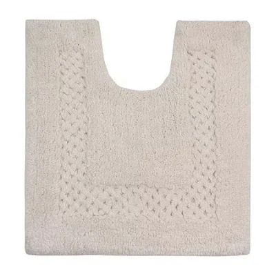Home Weavers Inc Classy Quick Dry 20x20 Inch Bath Rug In White