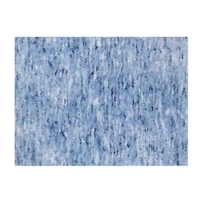 Home Weavers Inc Cloud Comfort Bath Rug 17x24 Rug In Blue