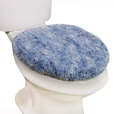 Home Weavers Inc Cloud Comfort Bath Rug 18x18 Rug In Blue