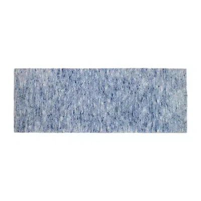 Home Weavers Inc Cloud Comfort Bath Rug 22x60 Rug In Blue
