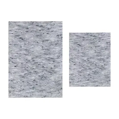 Home Weavers Inc Cloud Comfort Bath Rug 2pc 1721 Rug In Gray