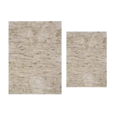 Home Weavers Inc Cloud Comfort Bath Rug 2pc 1721 Rug In White