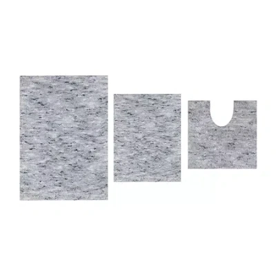 Home Weavers Inc Cloud Comfort Bath Rug 3 Pc 172120 Rug In Gray