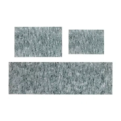 Home Weavers Inc Cloud Comfort Bath Rug 3 Pc 172122 Rug In Green