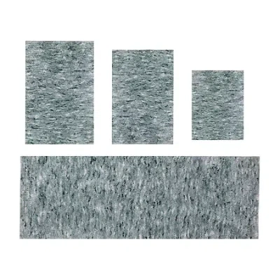 Home Weavers Inc Cloud Comfort Bath Rug 4 Pc 17212422 Rug In Green