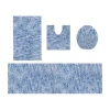 Home Weavers Inc Cloud Comfort Bath Rug 4 Pc 18202122 Rug In Blue