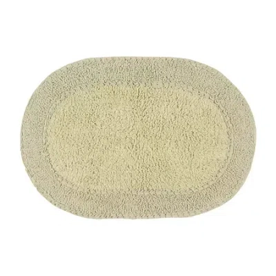 Home Weavers Inc Double Ruffle 17x24 Inch Quick Dry Bath Rug In Green