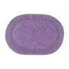 Home Weavers Inc Double Ruffle 17x24 Inch Quick Dry Bath Rug In Purple