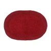Home Weavers Inc Double Ruffle 17x24 Inch Quick Dry Bath Rug In Red
