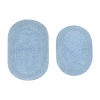 Home Weavers Inc Double Ruffle 2-pc. Quick Dry Bath Rug Set In Blue