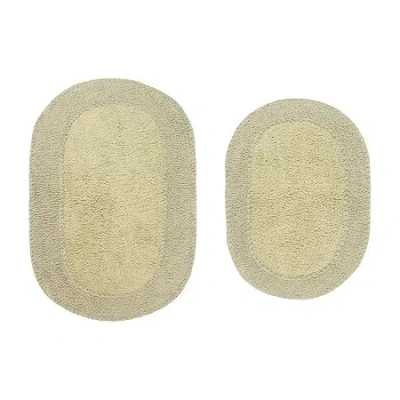 Home Weavers Inc Double Ruffle 2-pc. Quick Dry Bath Rug Set In Green