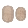 Home Weavers Inc Double Ruffle 2-pc. Quick Dry Bath Rug Set In Sand