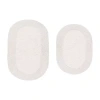Home Weavers Inc Double Ruffle 2-pc. Quick Dry Bath Rug Set In White