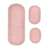Home Weavers Inc Double Ruffle 3-pc. Quick Dry Bath Rug Set In Pink