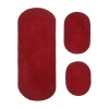 Home Weavers Inc Double Ruffle 3-pc. Quick Dry Bath Rug Set In Red