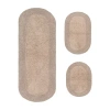 Home Weavers Inc Double Ruffle 3-pc. Quick Dry Bath Rug Set In Sand