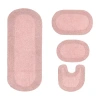 Home Weavers Inc Double Ruffle 4-pc. Quick Dry Bath Rug Set In Pink