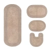 Home Weavers Inc Double Ruffle 4-pc. Quick Dry Bath Rug Set In Sand
