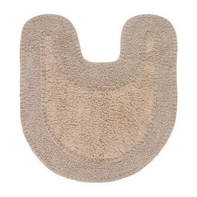 Home Weavers Inc Double Ruffle Quick Dry 20x20 Inch Bath Rug In Sand