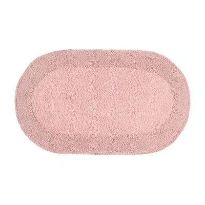 Home Weavers Inc Double Ruffle Quick Dry 21x34 Inch Bath Rug In Pink