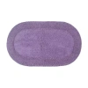 Home Weavers Inc Double Ruffle Quick Dry 21x34 Inch Bath Rug In Purple
