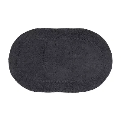 Home Weavers Inc Double Ruffle Quick Dry 24x40 Inch Bath Rug In Gray