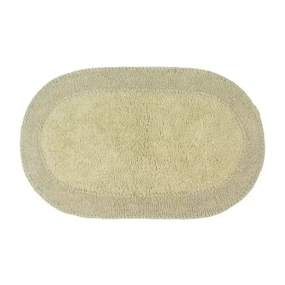 Home Weavers Inc Double Ruffle Quick Dry 24x40 Inch Bath Rug In Green