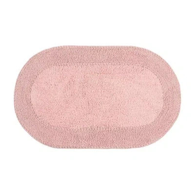 Home Weavers Inc Double Ruffle Quick Dry 24x40 Inch Bath Rug In Pink