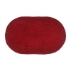 Home Weavers Inc Double Ruffle Quick Dry 24x40 Inch Bath Rug In Red