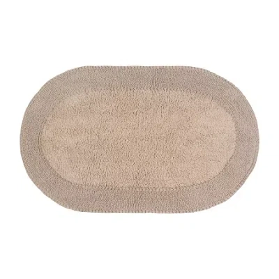 Home Weavers Inc Double Ruffle Quick Dry 24x40 Inch Bath Rug In Sand