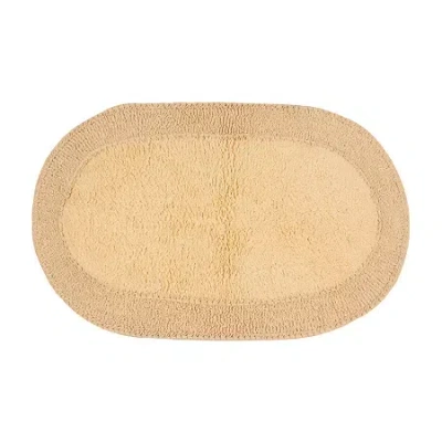 Home Weavers Inc Double Ruffle Quick Dry 24x40 Inch Bath Rug In Yellow