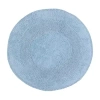 Home Weavers Inc Double Ruffle Quick Dry Bath Rug In Blue
