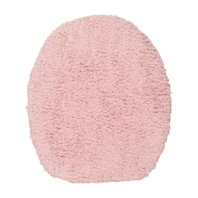 Home Weavers Inc Double Ruffle Toilet Lid Cover In Pink