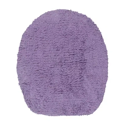 Home Weavers Inc Double Ruffle Toilet Lid Cover In Purple