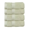 Home Weavers Inc Elegance Essentials 4-pc. Solid Hand Towel In Green