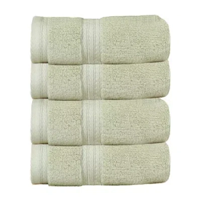 Home Weavers Inc Elegance Essentials 4-pc. Solid Hand Towel In Green