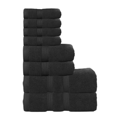 Home Weavers Inc Elegance Essentials Quick Dry Bath Towel In Black