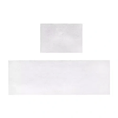 Home Weavers Inc Element 2-pc. Bath Rug Set In White