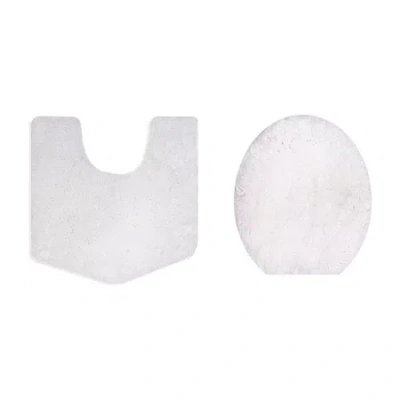 Home Weavers Inc Element 2-pc. Bath Rug Set In White