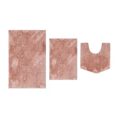 Home Weavers Inc Element 3-pc. Bath Rug Set In Orange