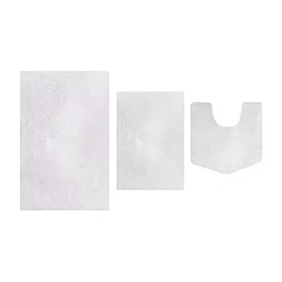 Home Weavers Inc Element 3-pc. Bath Rug Set In White