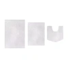 Home Weavers Inc Element 3-pc. Bath Rug Set In White