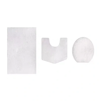 Home Weavers Inc Element 3-pc. Bath Rug Set In White