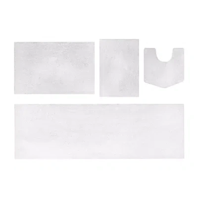 Home Weavers Inc Element 4-pc. Bath Rug Set In White