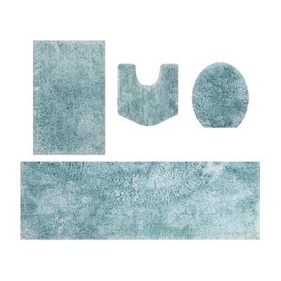 Home Weavers Inc Element 4-pc. Bath Rug Set In Blue