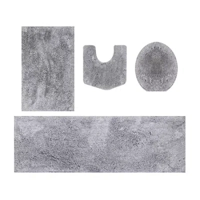 Home Weavers Inc Element 4-pc. Bath Rug Set In Gray
