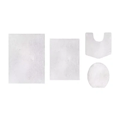 Home Weavers Inc Element 4-pc. Bath Rug Set In White
