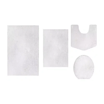 Home Weavers Inc Element 4-pc. Bath Rug Set In White