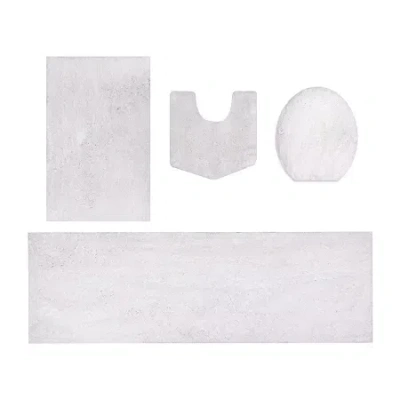 Home Weavers Inc Element 4-pc. Bath Rug Set In White